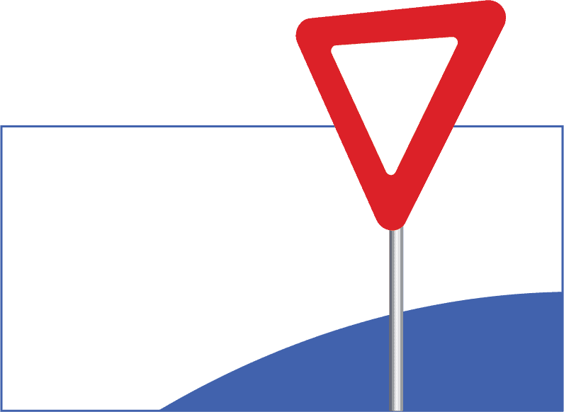 Yield sign shape
